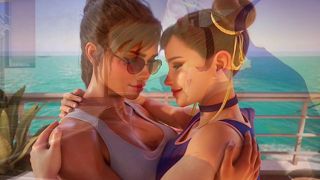 Hentai Anime Lara Croft & Chun Li Lesbian Sex - Tomb Raider X Street Fighter Cartoon