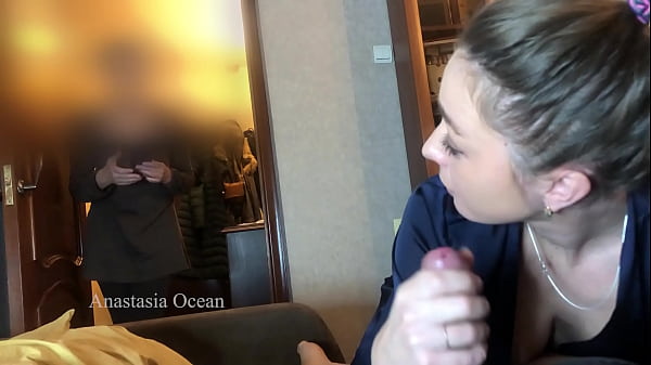 I suck my boyfriend dick and my stepmom watches